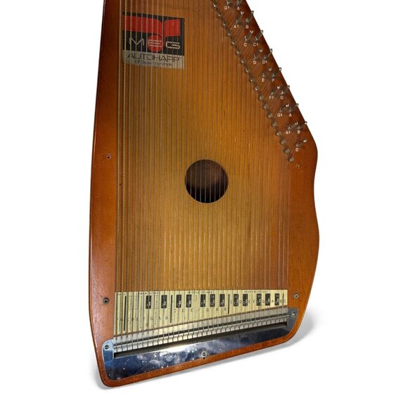 MEG Autoharp Without Chord Bar Assembly Wooden Frame 36 String Folk Musical Inst - Picture 3 of 6